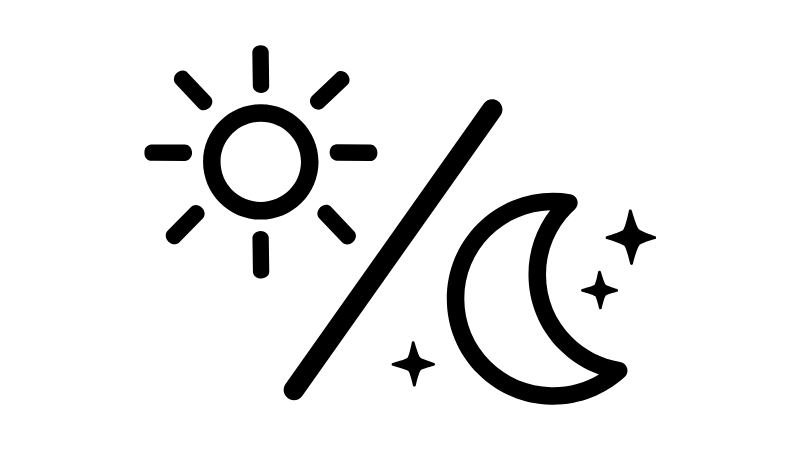 Icon of Sun backslash moon