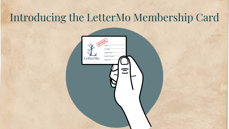 Introducing the LetterMo Membership Card